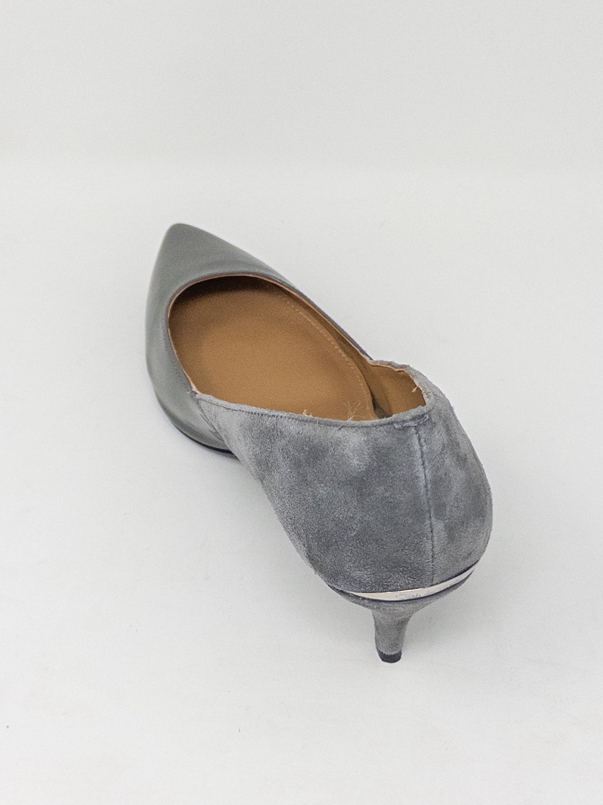 Calvin Klein Gray Faux Suede 5.5 Pumps Elite Repeat St Paul