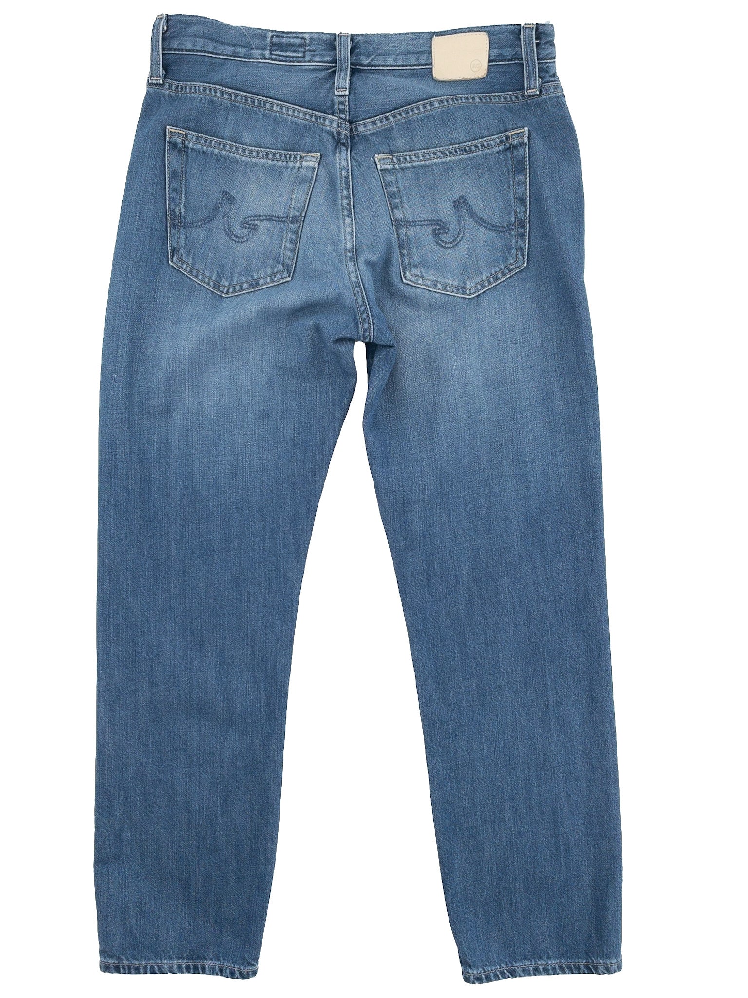Adriano Goldschmeid Blue Washed Cotton Blend Straight Size 4 Jeans