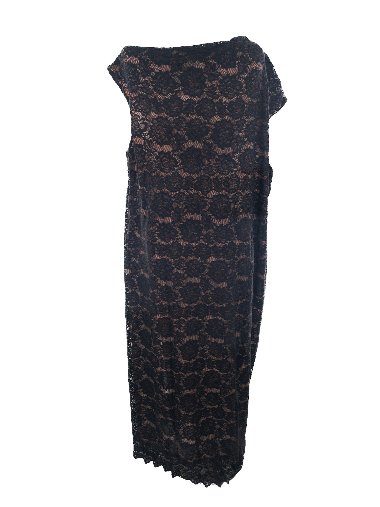 Eloquii Black Lace Polyester Sleeveless Size 4X Dress