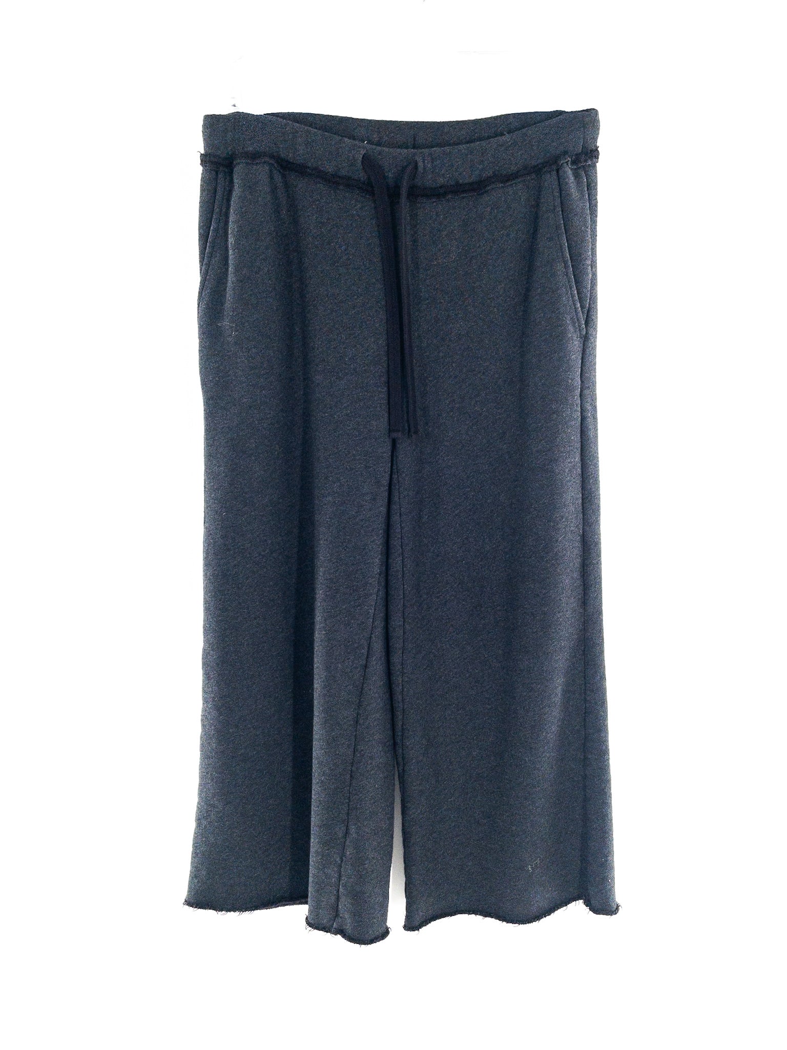 Eileen Fisher Charcoal Drawstring French Terry Size XS Pants/Active