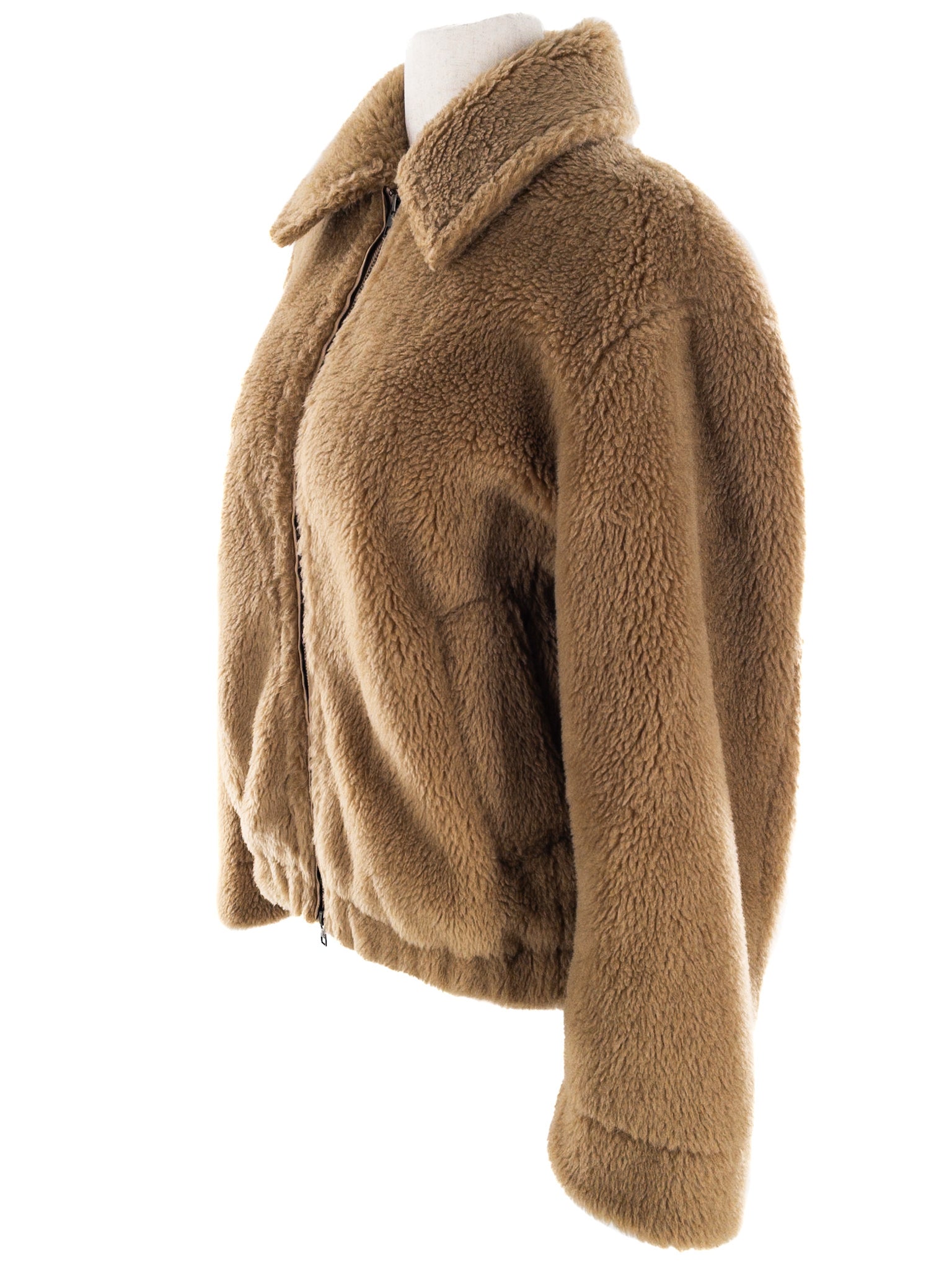 Vince Tan Plush Wool Blend Size L Jacket
