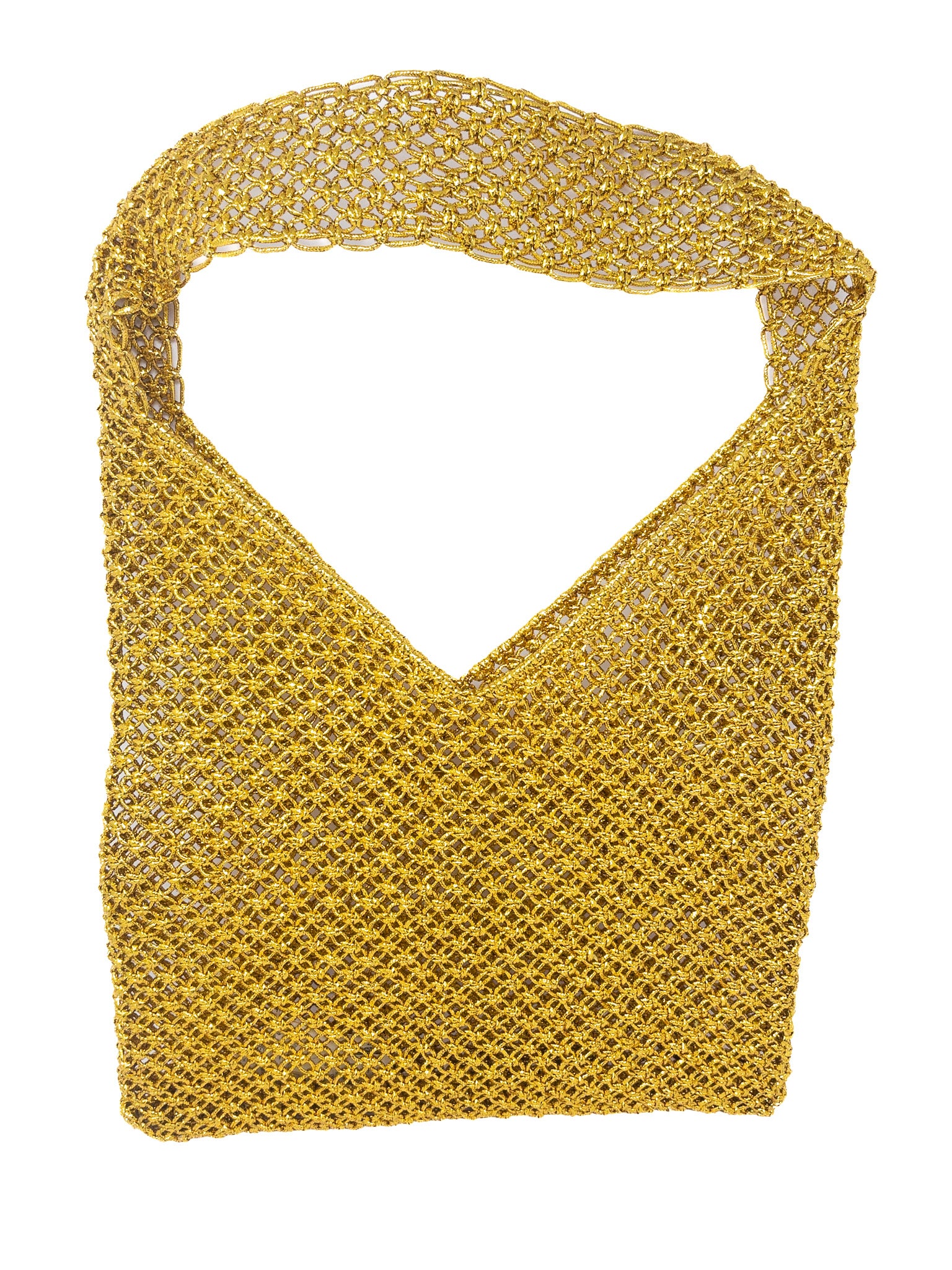 J Crew Gold Metallic Woven Tote