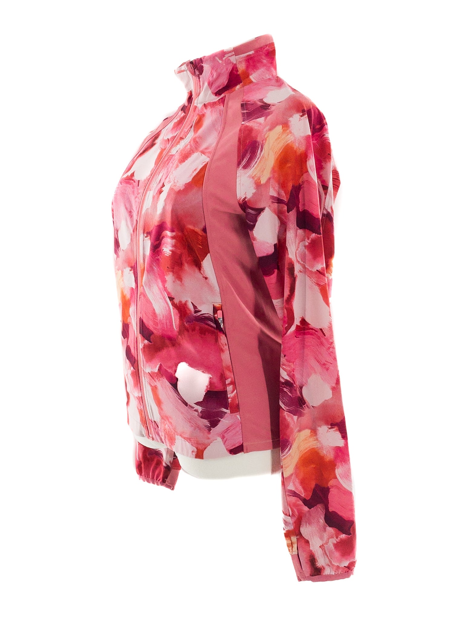 Athleta Pink Floral Polyester Size S Sweatshirts/Active