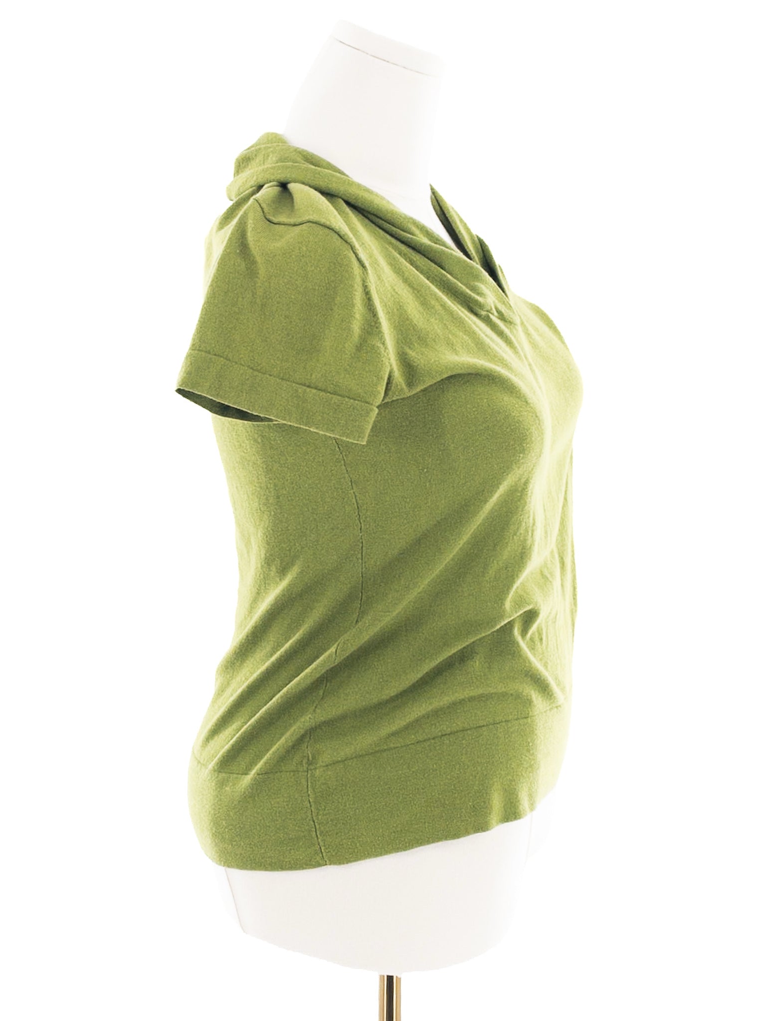 Banana Republic Green Silk Blend Short Sleeve Size L T Shirt