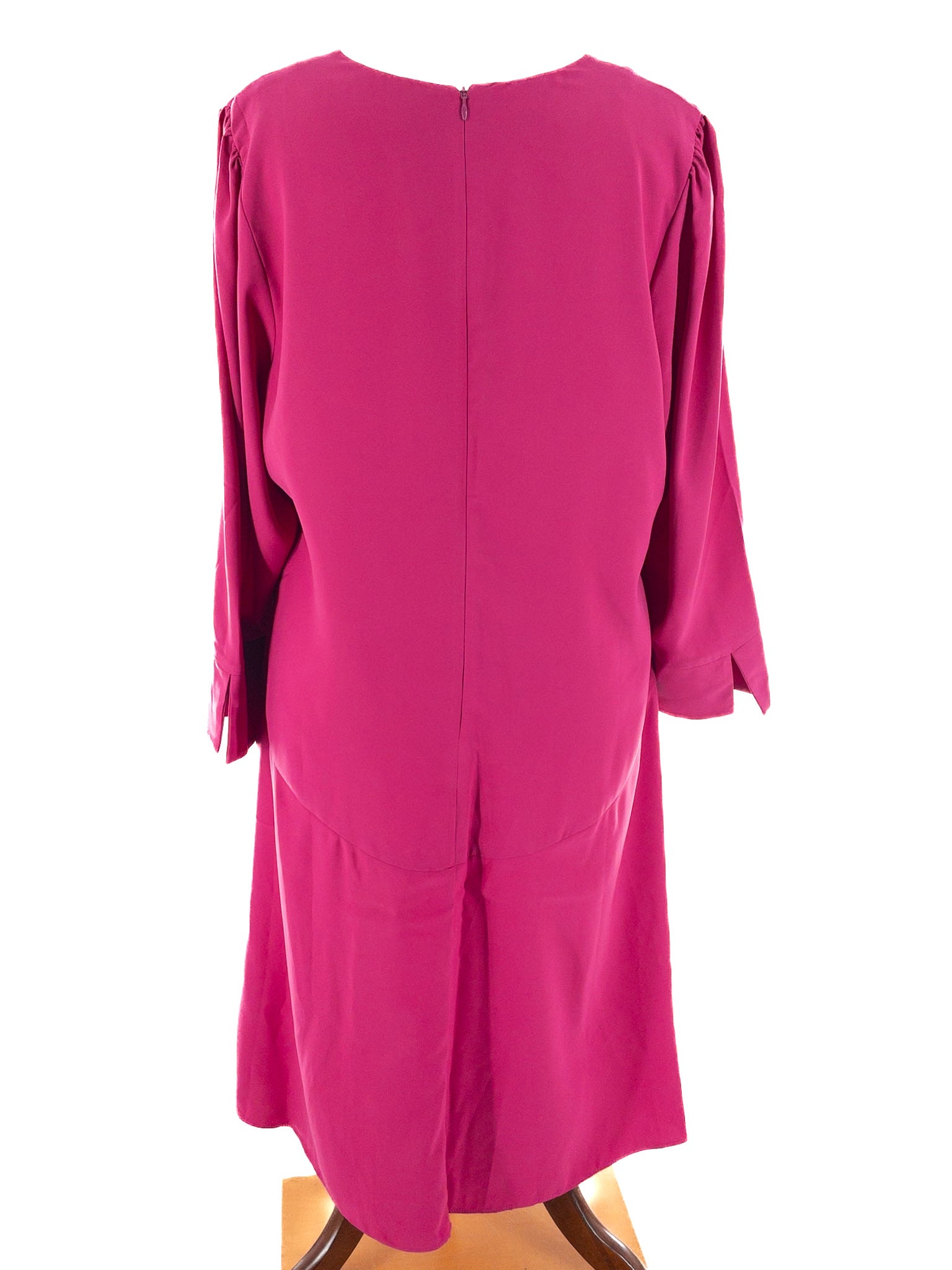 Banana Republic Fuschia Polyester Long Sleeve Size 20 Dress