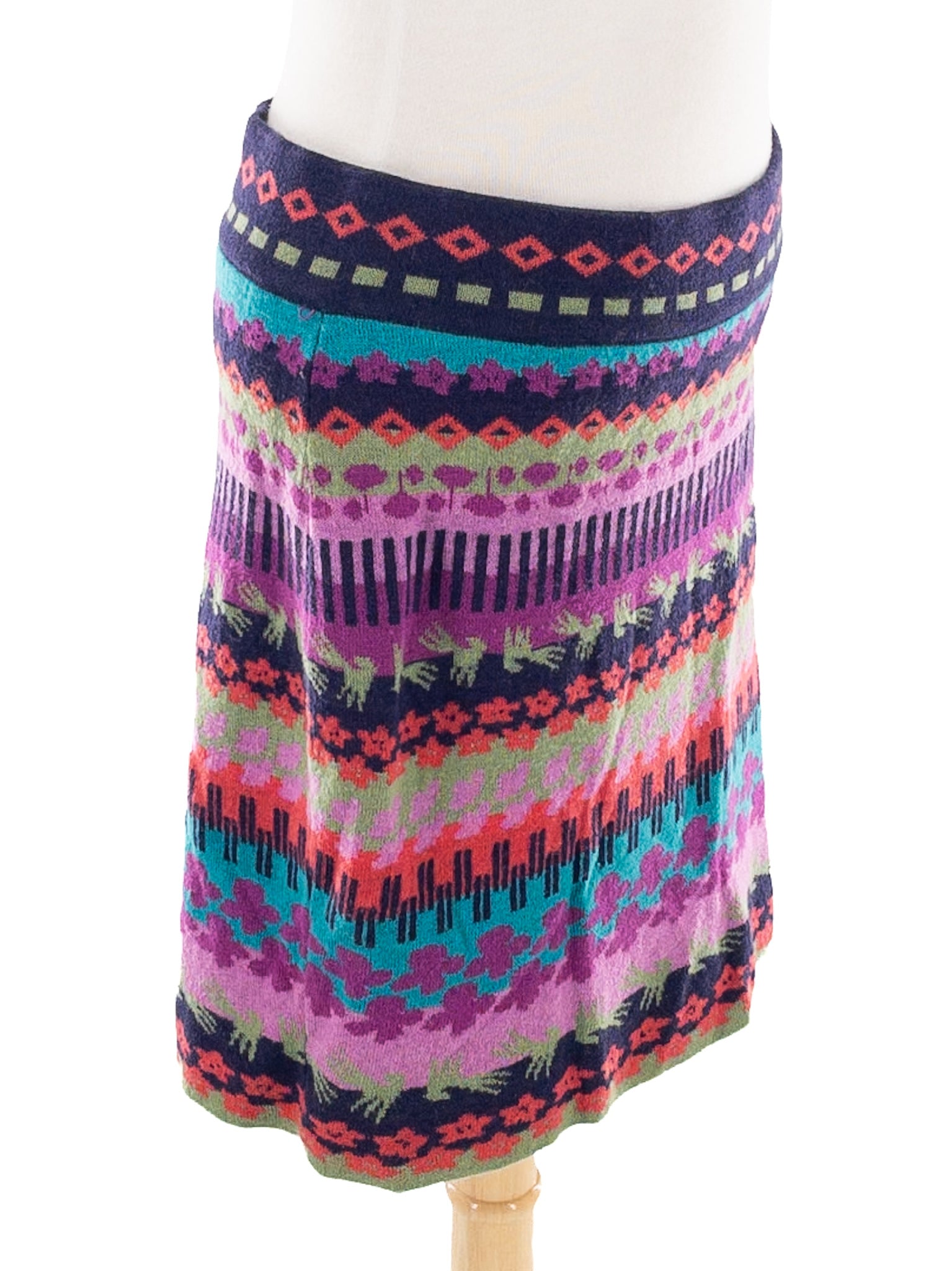 Krimson Klover Mulberry Knit Wool Size M Skirt