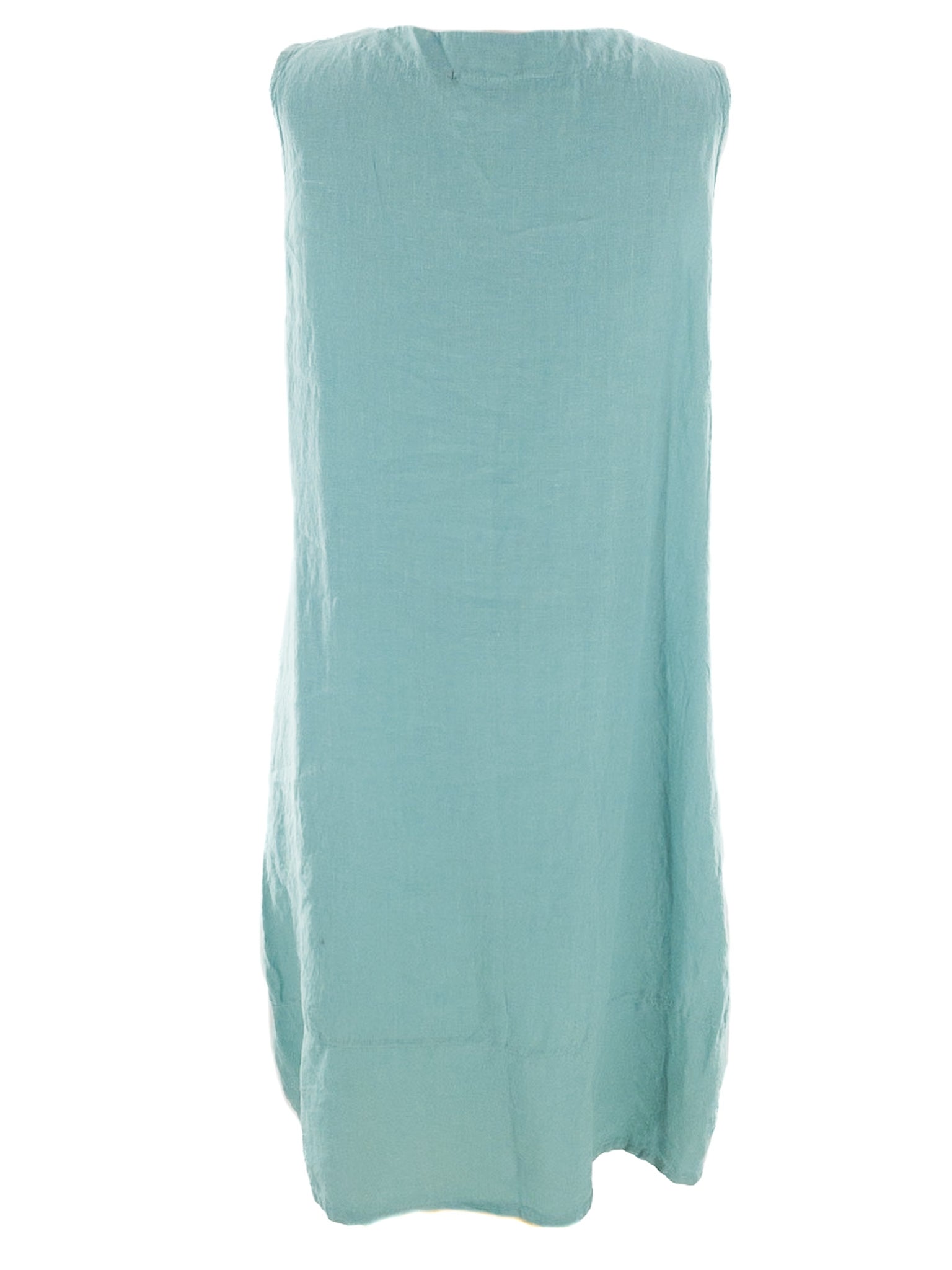 Bryn Walker Turquoise Linen Sleeveless Dress