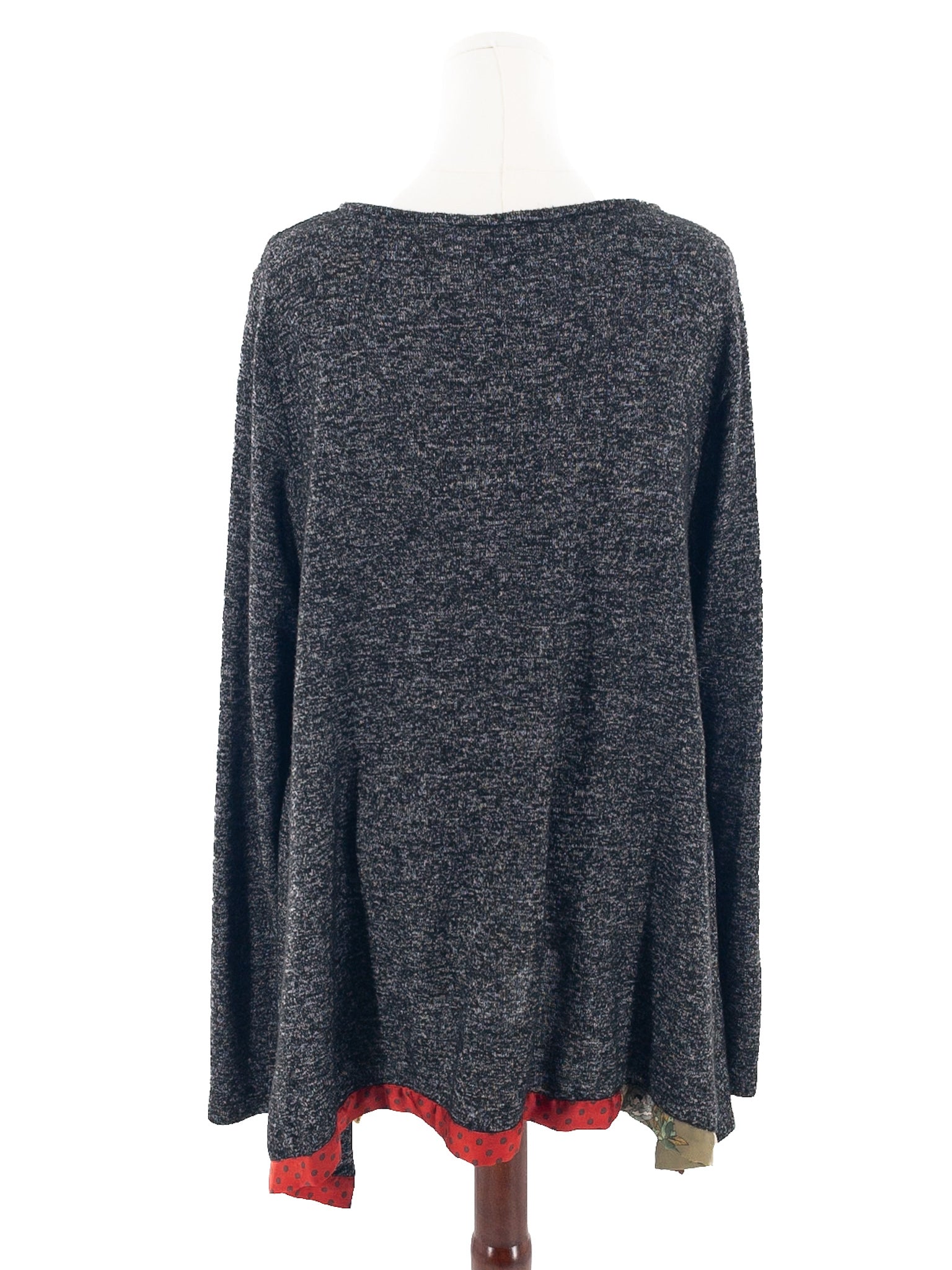 Alembika Charcoal Heather Polyester Blend Size 2X Tunic