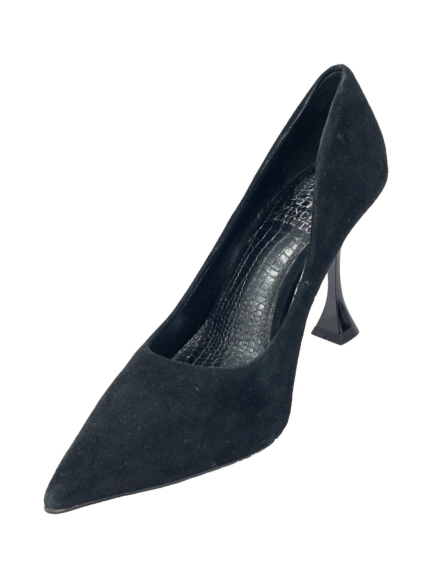 Vince Camuto Black Suede Leather 6 Pumps