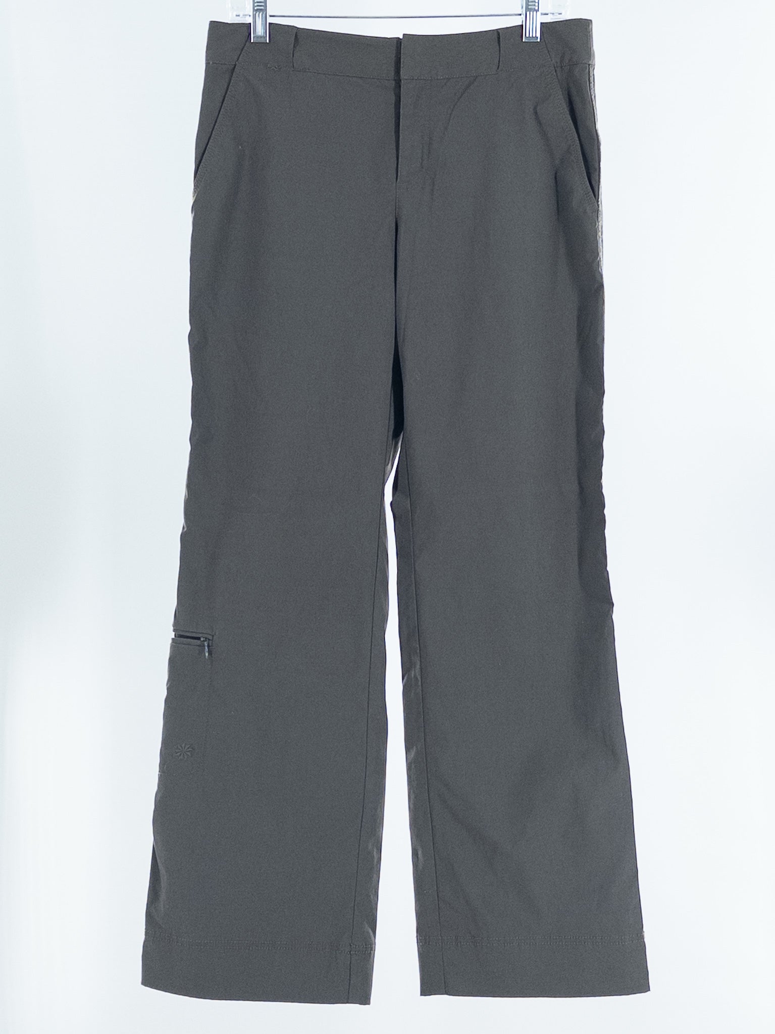 Athleta Charcoal Nylon Blend Straight Size 10 Pants