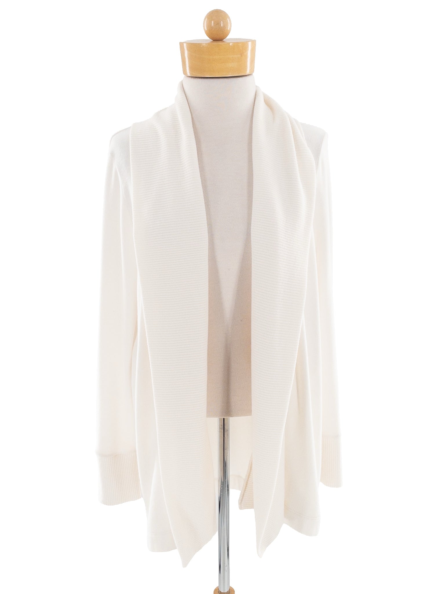 Beyond Yoga Cream Polyester Blend Size M Cardigan