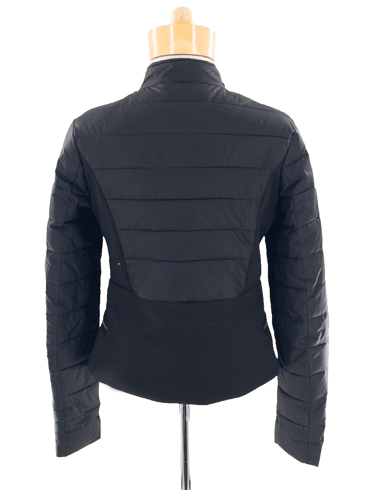 John + Jenn Black Quilt Polyester Size S Jacket
