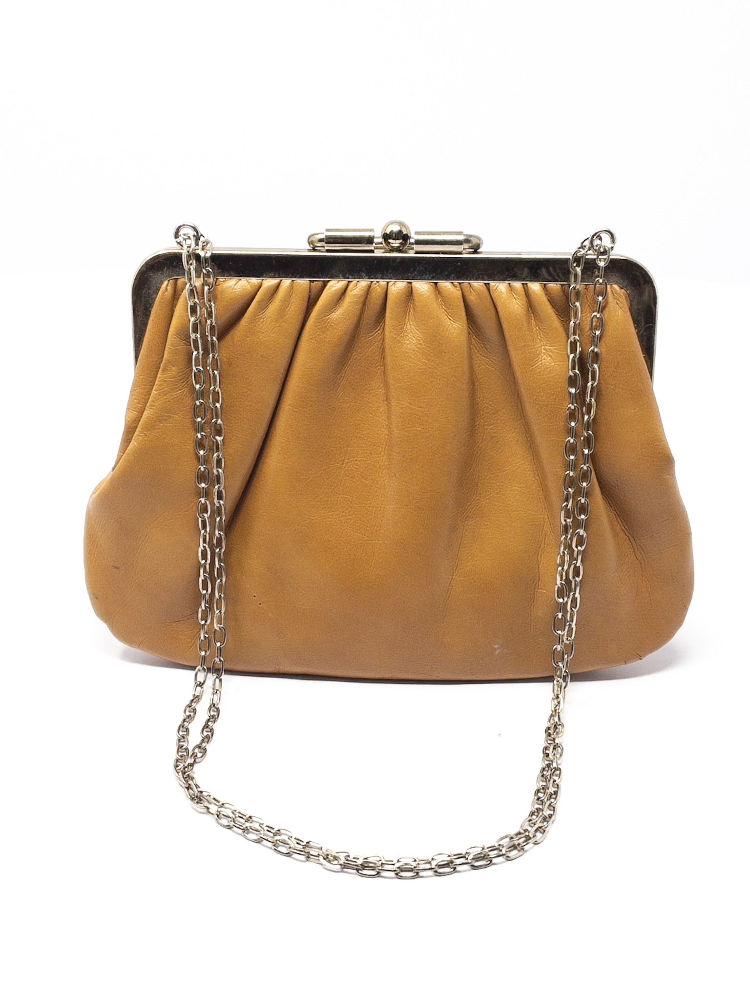 Butterscotch Chain Faux Leather Purse