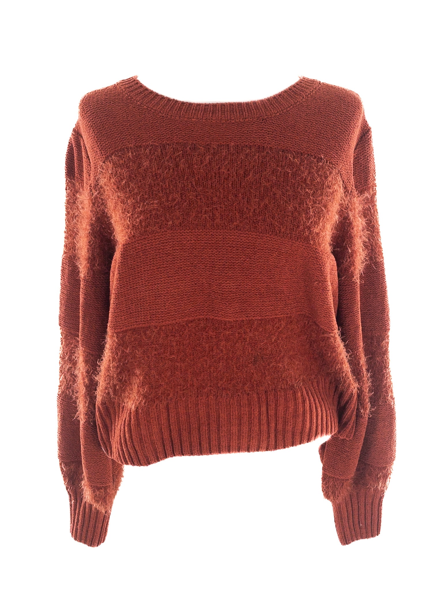 Hippie Rose Brick Texture Acrylic Size S Sweaters