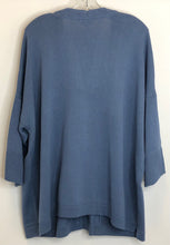 Load image into Gallery viewer, J Jill Blue Cotton Blend Size 3X Cardigan
